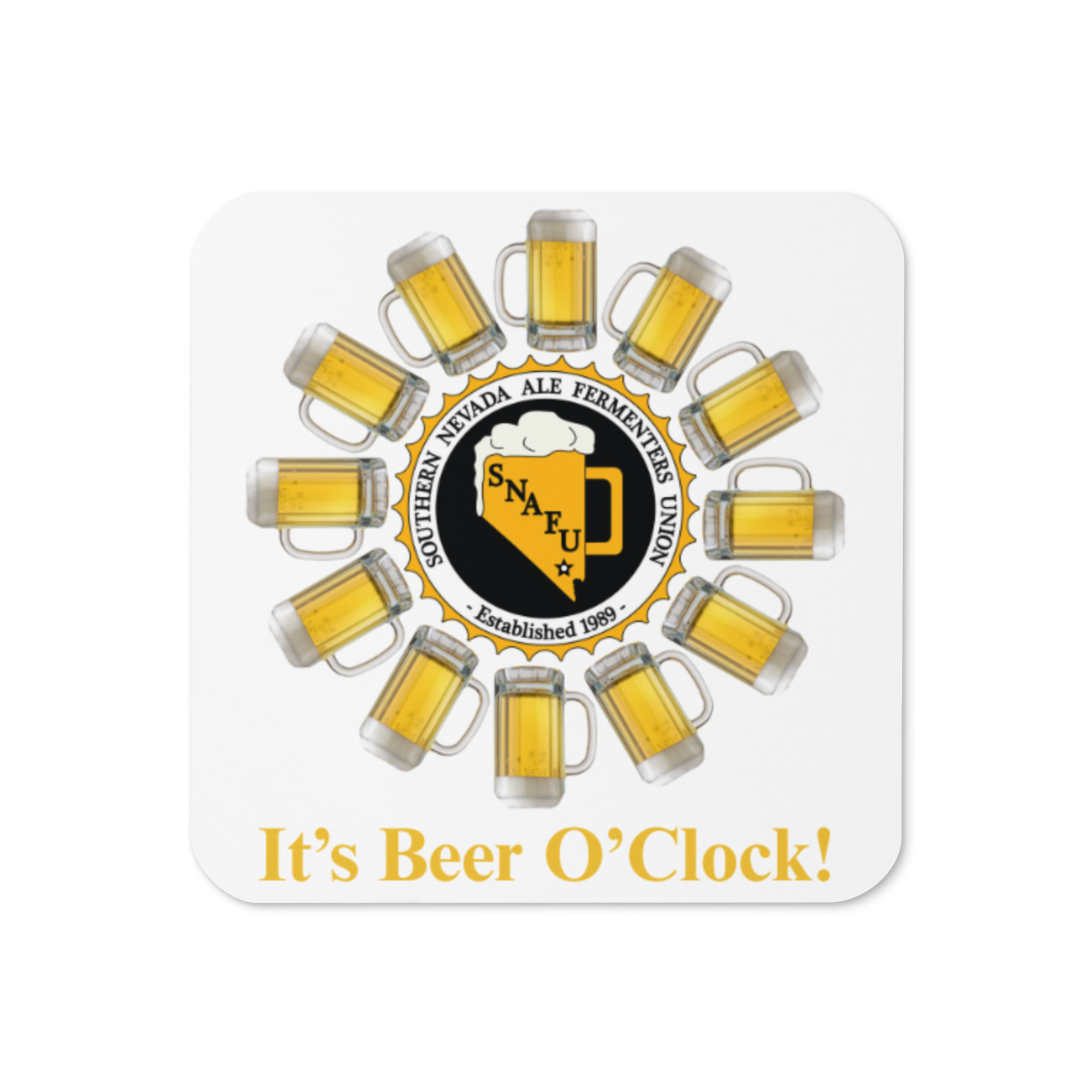 Cork-back coaster
