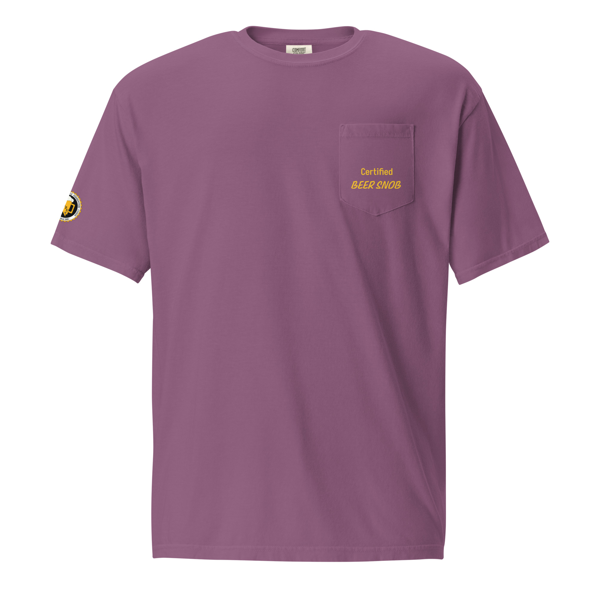 Unisex garment-dyed pocket t-shirt - Image 5