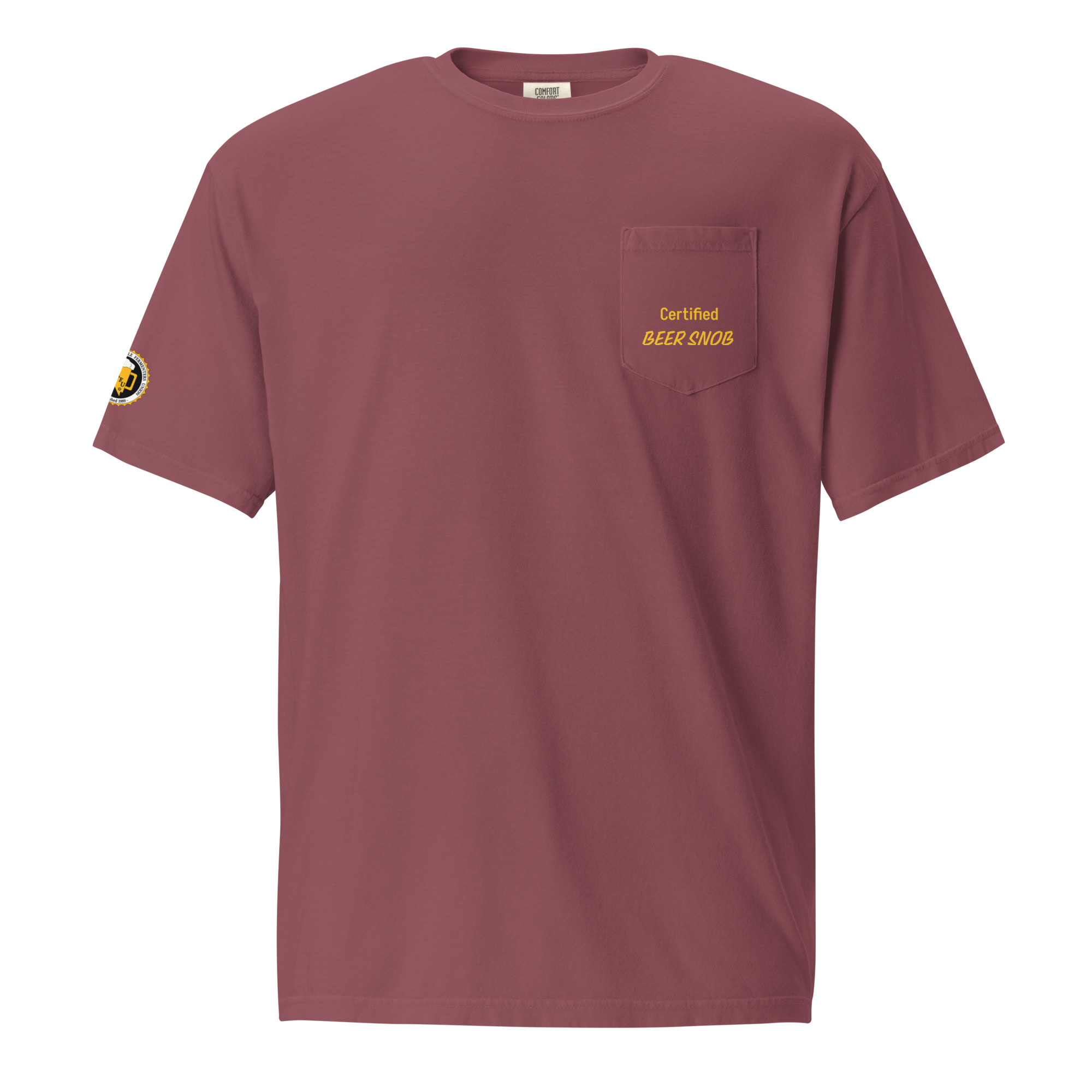 Unisex garment-dyed pocket t-shirt - Image 4