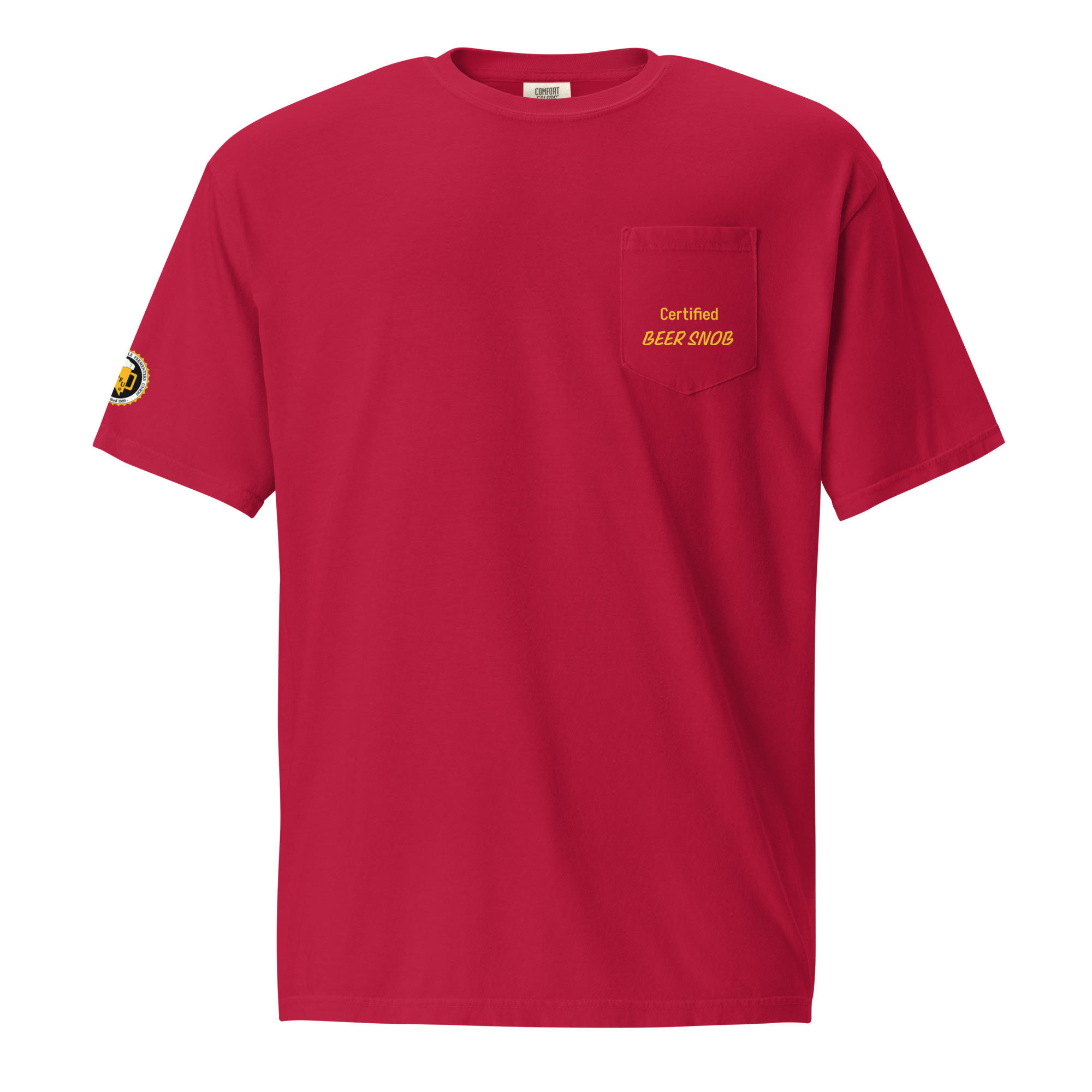 Unisex garment-dyed pocket t-shirt - Image 2