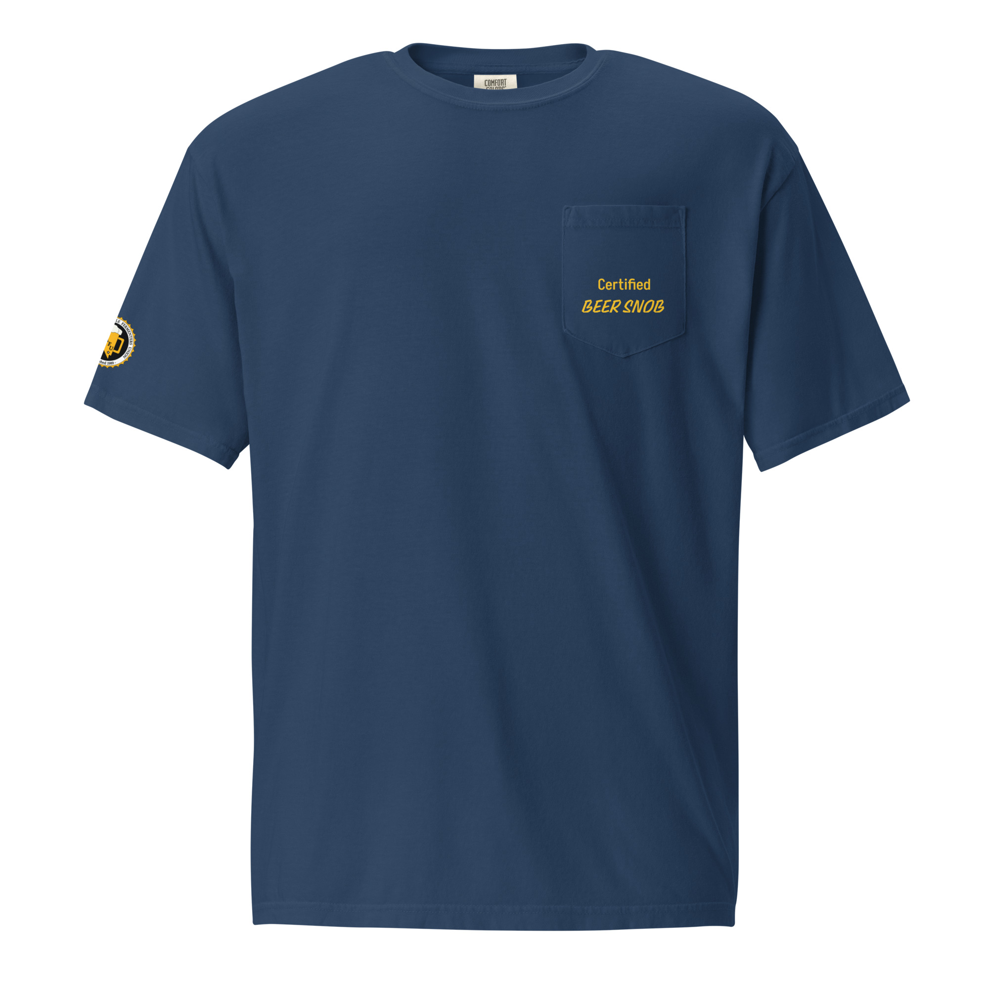 Unisex garment-dyed pocket t-shirt - Image 3