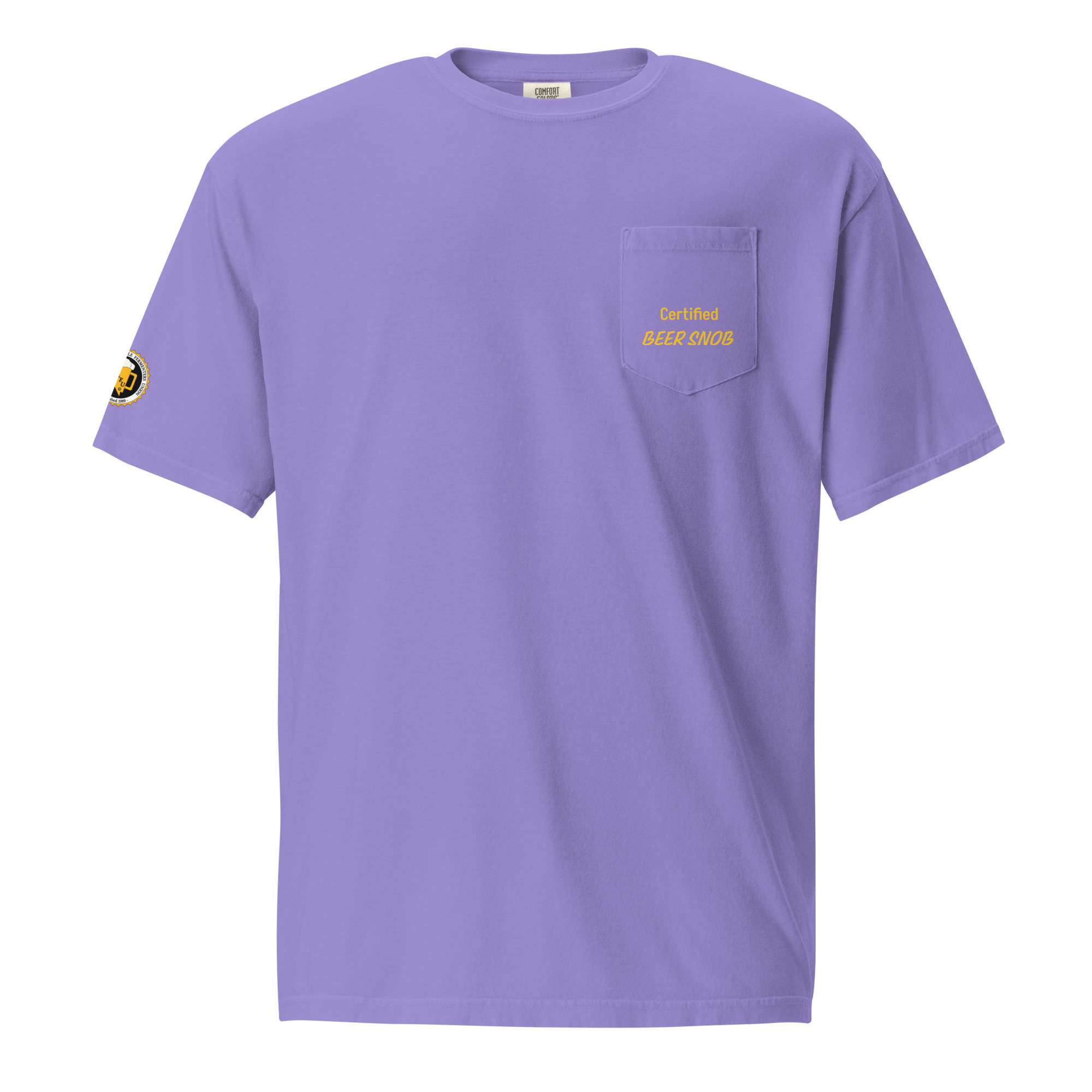 Unisex garment-dyed pocket t-shirt - Image 9